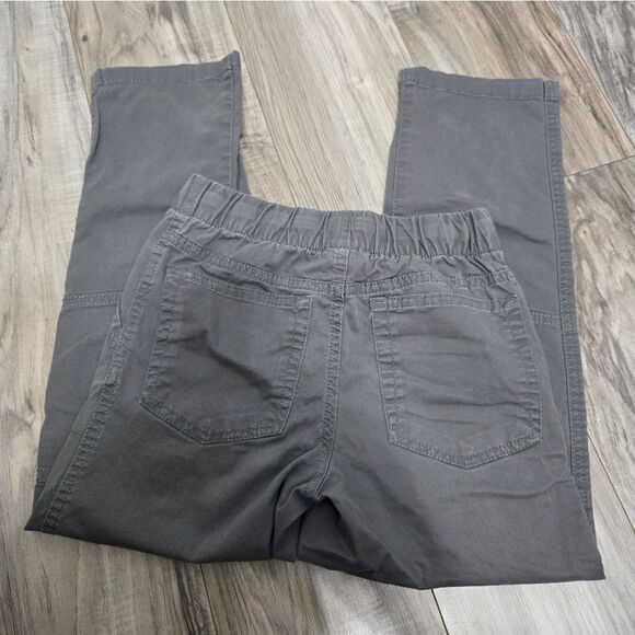 Cat & Jack Gray Straight Leg Pants Elastic Tie Waist Boys size 8 - Picture 2 of 5